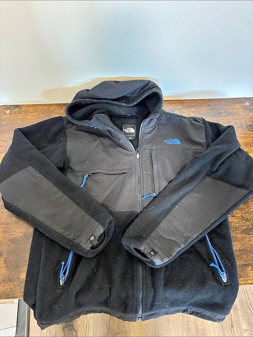 The North Face Men's Retro Denali Hoodie Black Performance Jacket Medium